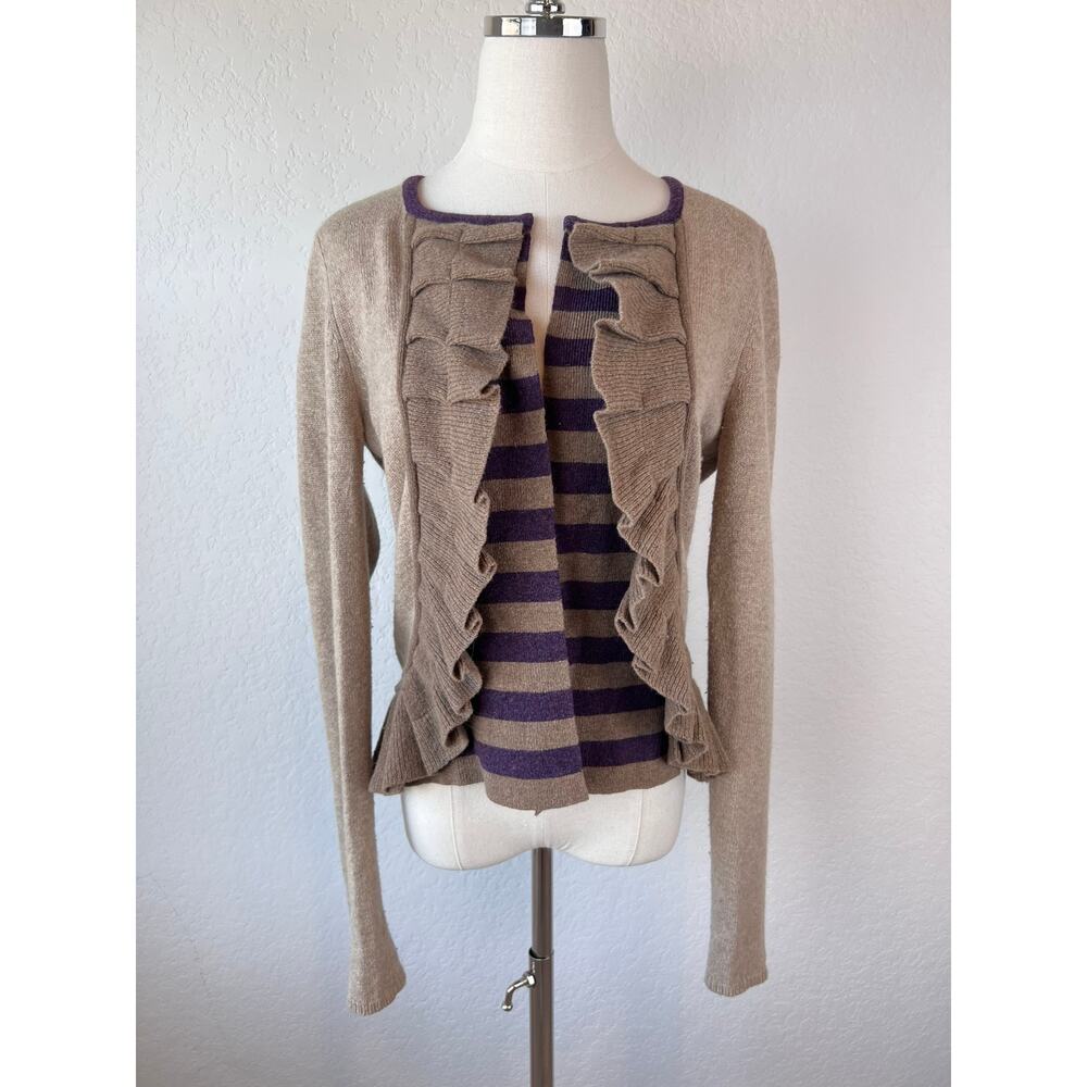 Anthropologie Sparrow Lambswool & Cashmere Cardigan Sweater size Medium